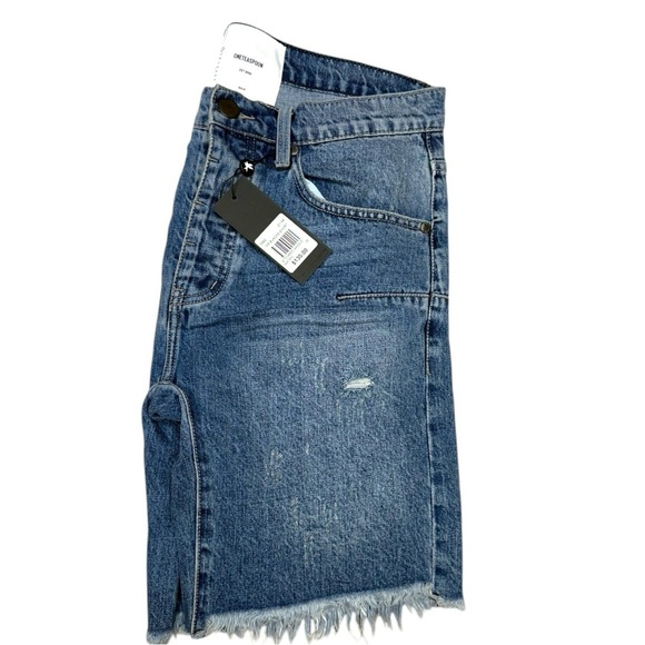 One Teaspoon Mr. Blacks Shorts Size 28 Men’s Frayed Distressed Denim Cutoffs - Picture 8 of 9